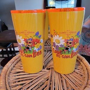 Disney 2 Corkcicle Epcot Flower& Garden Tumblers